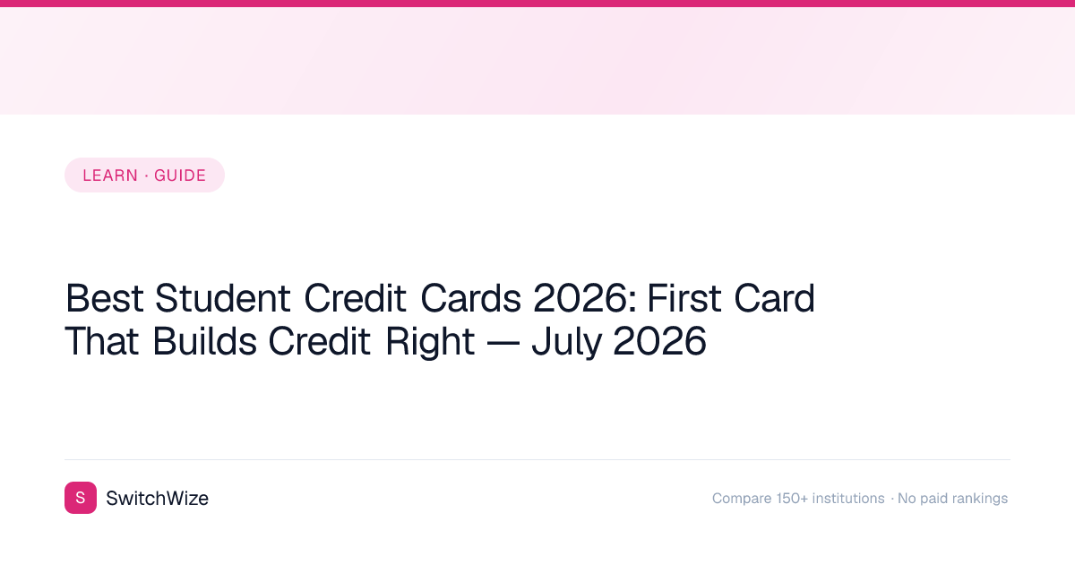Best Student Credit Cards 2026: First Card That Builds Credit Right ...