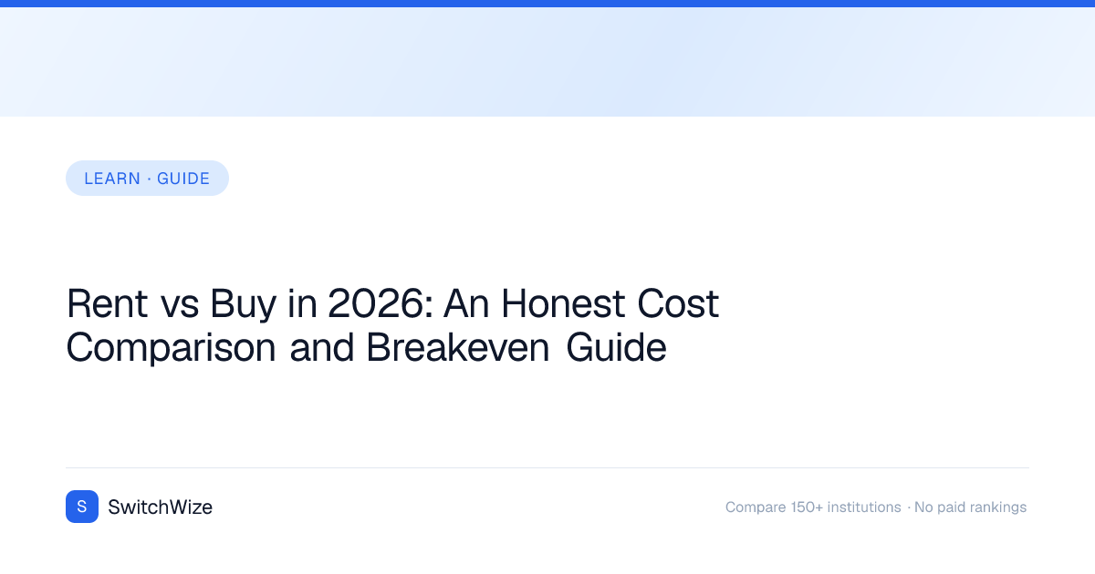Rent vs Buy in 2026: An Honest Cost Comparison and Breakeven Guide ...